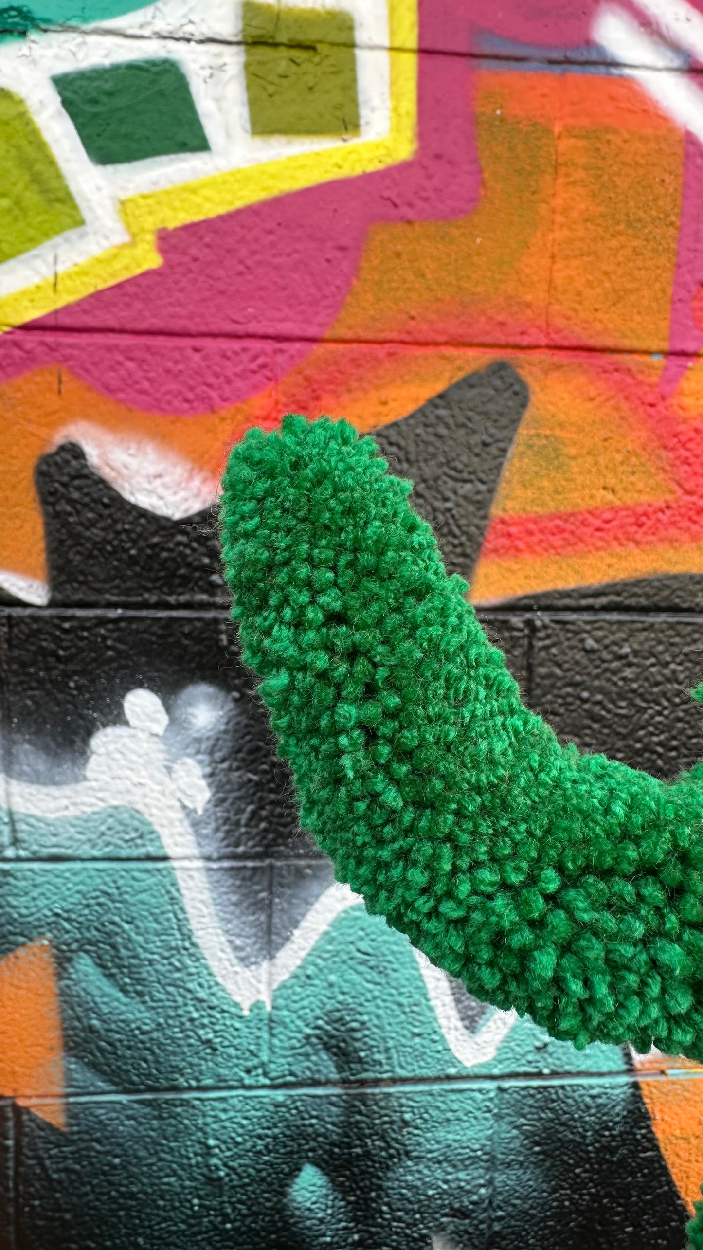 Yarn Cactus: Cream and Green