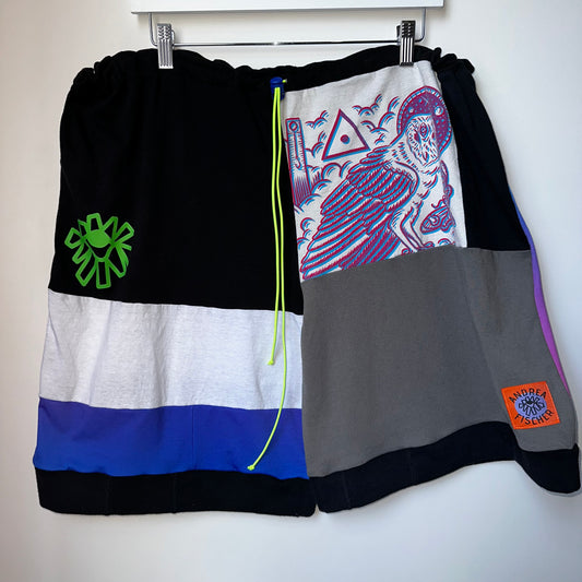 Large Shorts: Black and Blue
